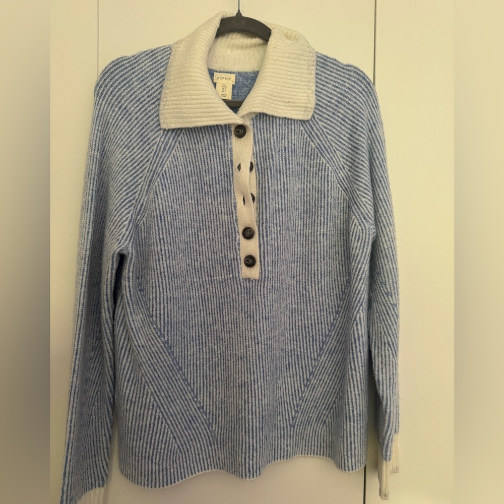 Blue & White striped sweater